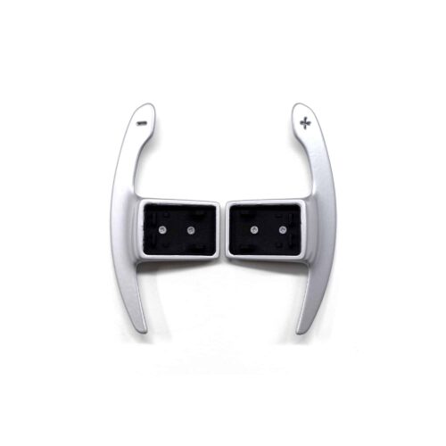 PaddleShifterz Aluminium paddle shifters for BMW F Series - Gloss Silver shot from above
