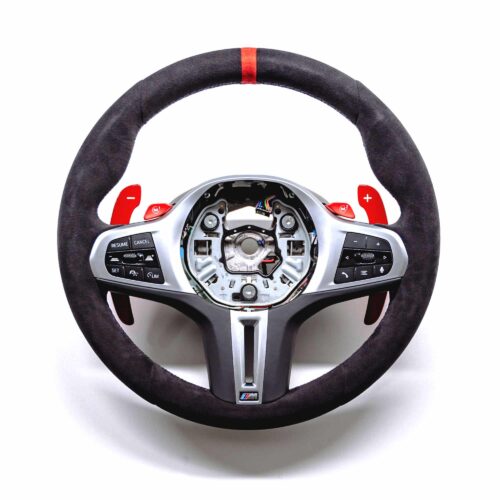 PaddleShifterz Aluminium gloss red paddle shifters with M4 CSL Steering wheel