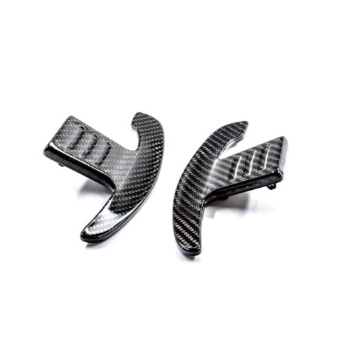 PaddleShifterz carbon fiber paddle shifters for G series and Toyota Supra photographed from the back
