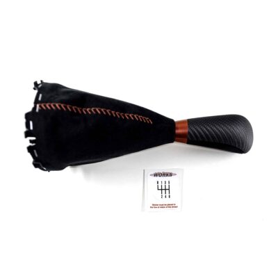 Alternative view of MINI JCW Gear Shifter Alcantara/Carbon fiber - 34402469137