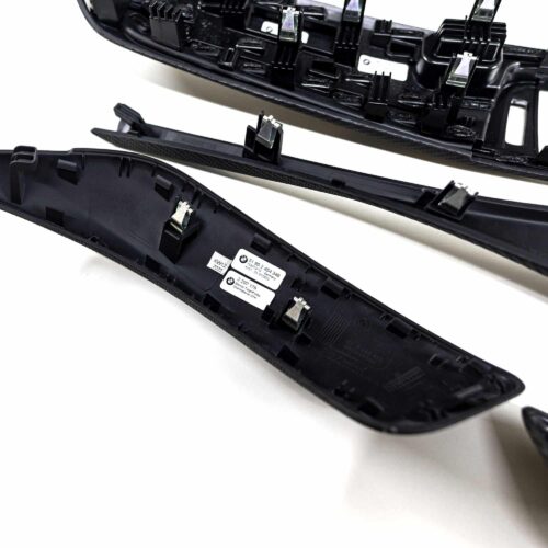 OEM BMW M Performance Dry Carbon Fiber, alcantara interior kit - 51952454349 door handle close up