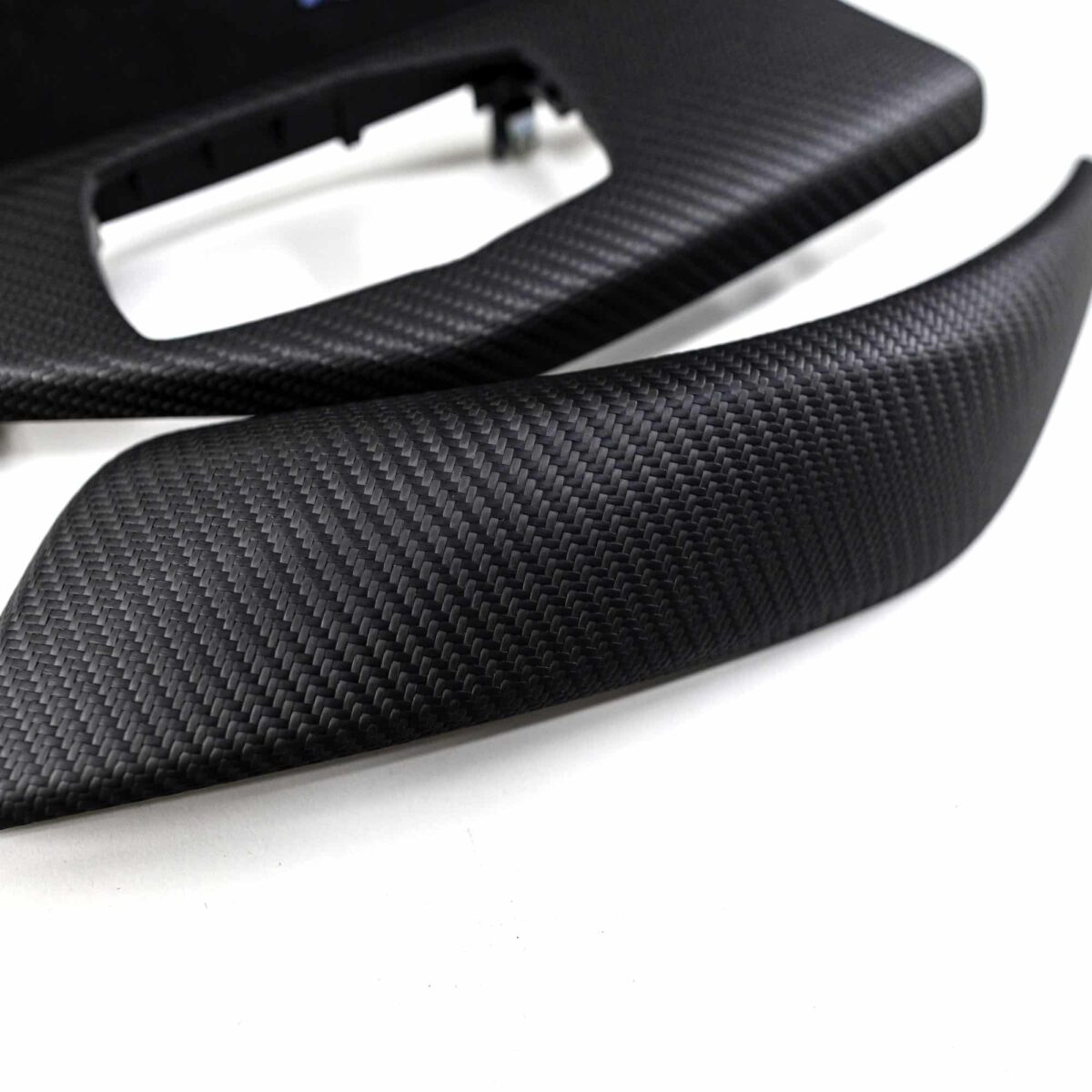 OEM BMW M Performance Dry Carbon Fiber, Alcantara Interieur Kit - 51952454349 close up