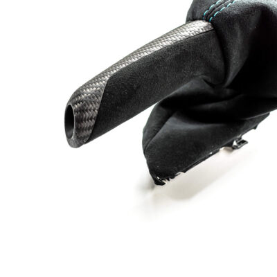 Alternative view of OEM BMW Individual Dry Carbon Fiber Alcantara Parking Brake