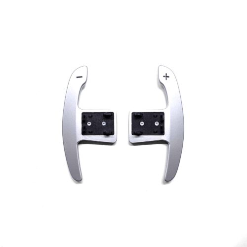 Aluminium gloss silver paddle shifters for BMW g series like the G80 M3