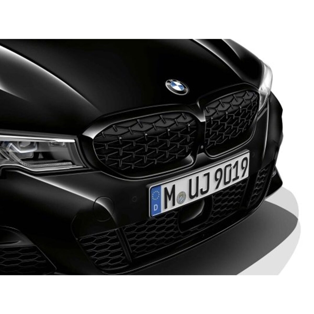 PaddleShifterz-OEM-BMW-G20-Glanz-schwarz-vorne-grill-schatten-line