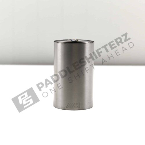 Side shot of the OEM BMW M Performance Tailpipe Titanium - F8X - 18302358111