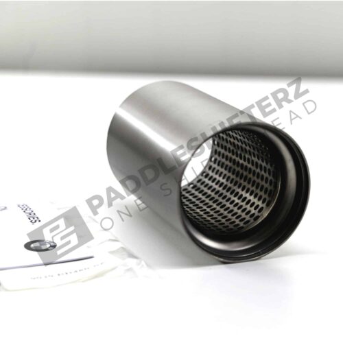 Bottom view of the OEM BMW M Performance Tailpipe Titanium - F8X - 18302358111