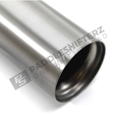 Close up shot of the M logo on the OEM BMW M Performance Tailpipe Titanium - F8X - 18302358111