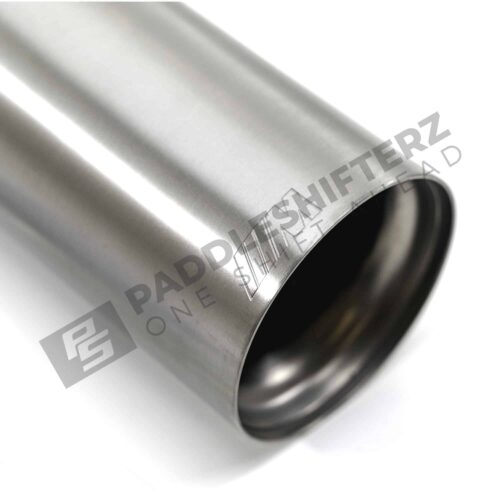 Close up shot of the M logo on the OEM BMW M Performance Tailpipe Titanium - F8X - 18302358111