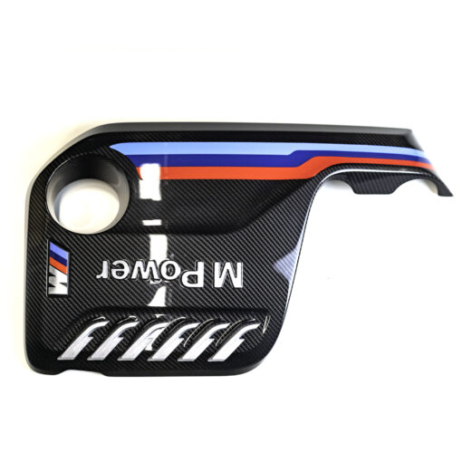 OEM BMW M Performance Carbon Engine Cover - 11122413815 from the side