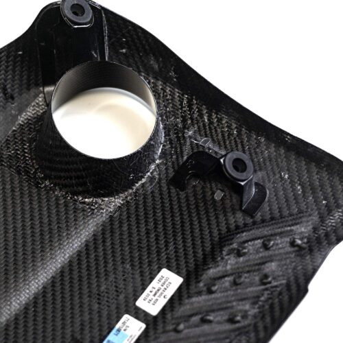 Rear view of OEM BMW M Performance Carbon Engine Cover - 11122413815