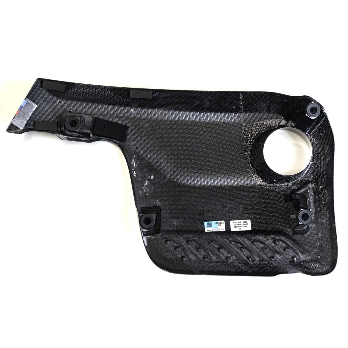 Unteransicht der OEM BMW M Performance Carbon Motorabdeckung - 11122413815