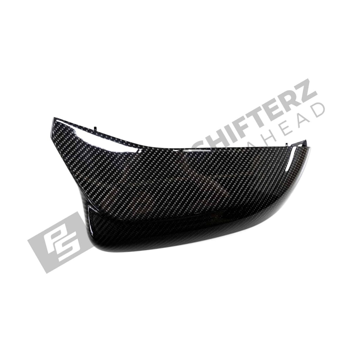 Top view of the OEM BMW M Performance Carbon fiber Mirror caps - 51162446821