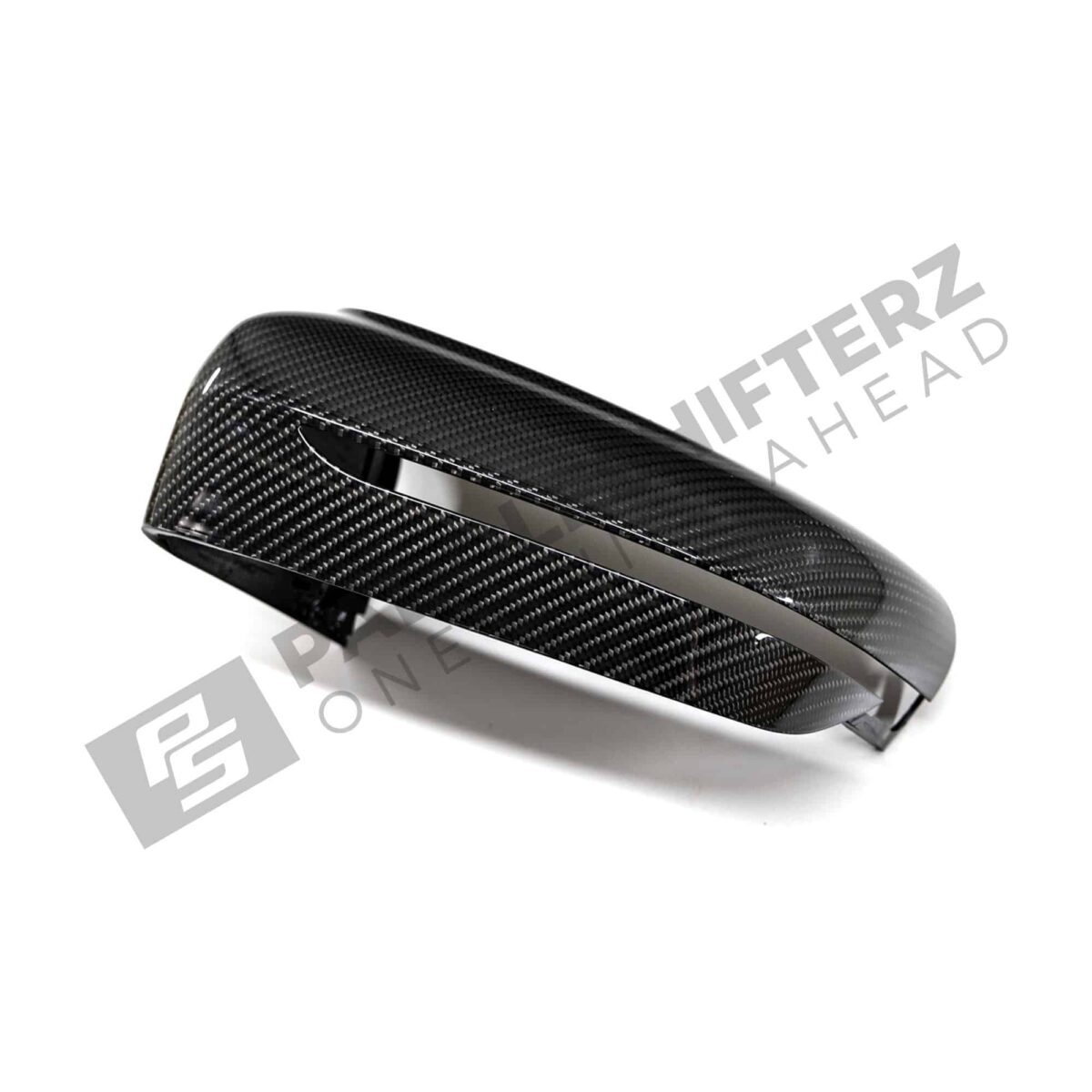 Front view of the OEM BMW M Performance Carbon fiber Mirror caps - 51162446821