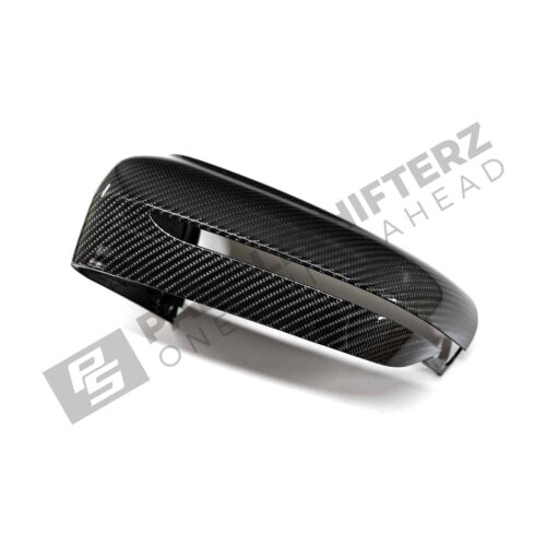 Front view of the OEM BMW M Performance Carbon fiber Mirror caps - 51162446821