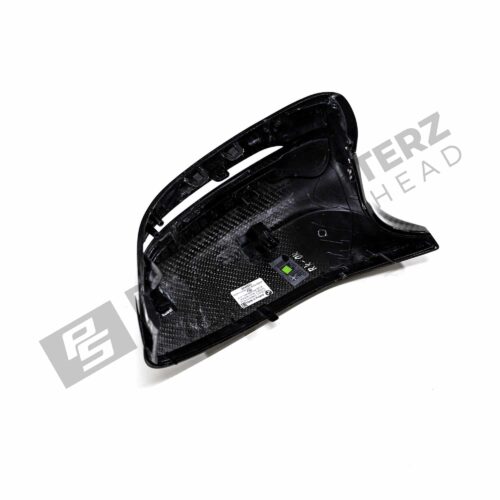 Rear view of the OEM BMW M Performance Carbon fiber Mirror caps - 51162446822