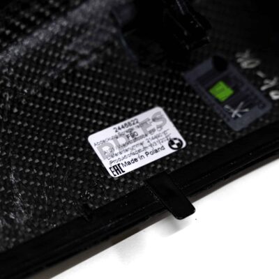 Close up shot of the OEM BMW M Performance Carbon fiber Mirror caps - 51162446822