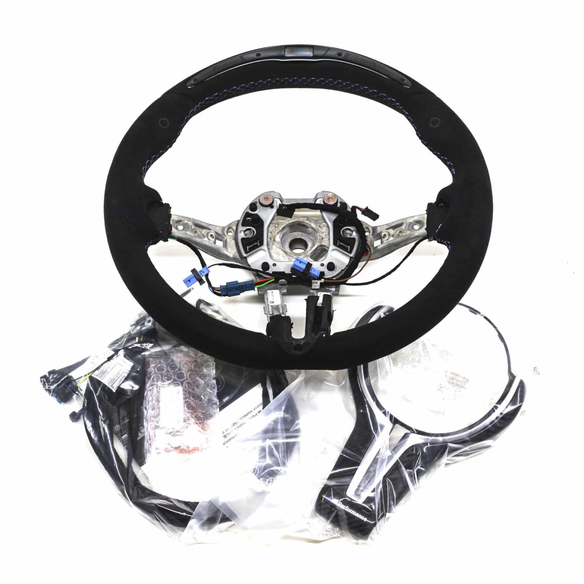 OEM BMW M Performance alcantara steering wheel with race display – 32302413015