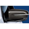 OEM BMW M Performance carbon fiber mirror caps 51162466669-51162466670 photographed on a BMW