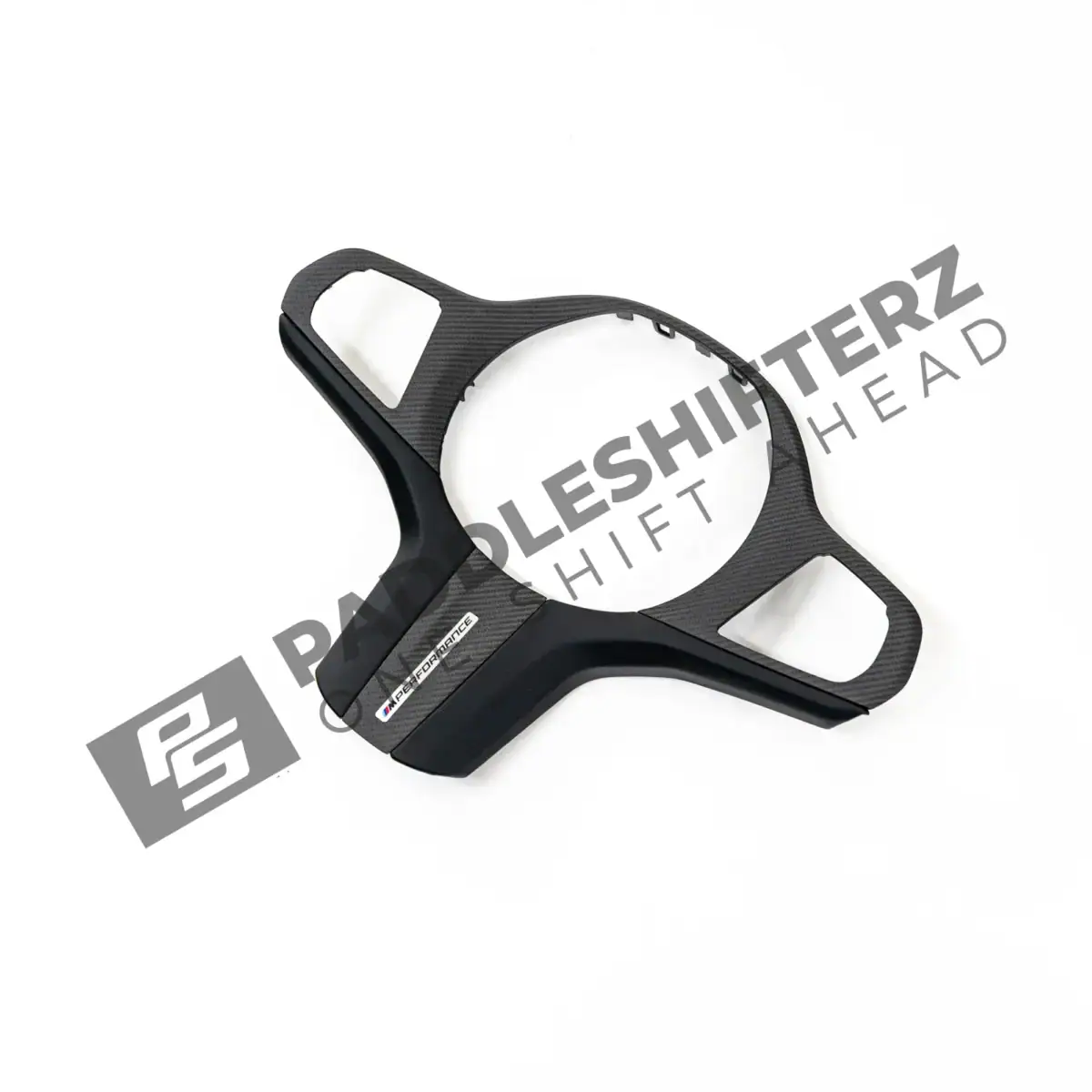 OEM BMW M Performance Carbon steering trim – 32302471440 side view