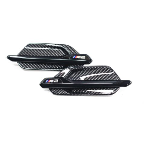 OEM BMW M Performance Carbon Fiber Front Fender side markers on the M2