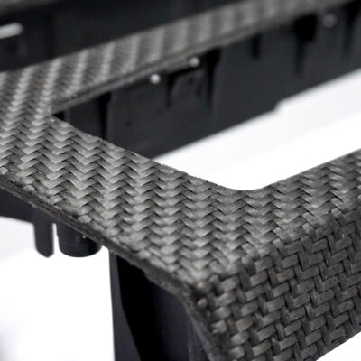 Alternative view of Faserschmiede Carbon Fiber radio trim for 1-2 Series pre-LCI