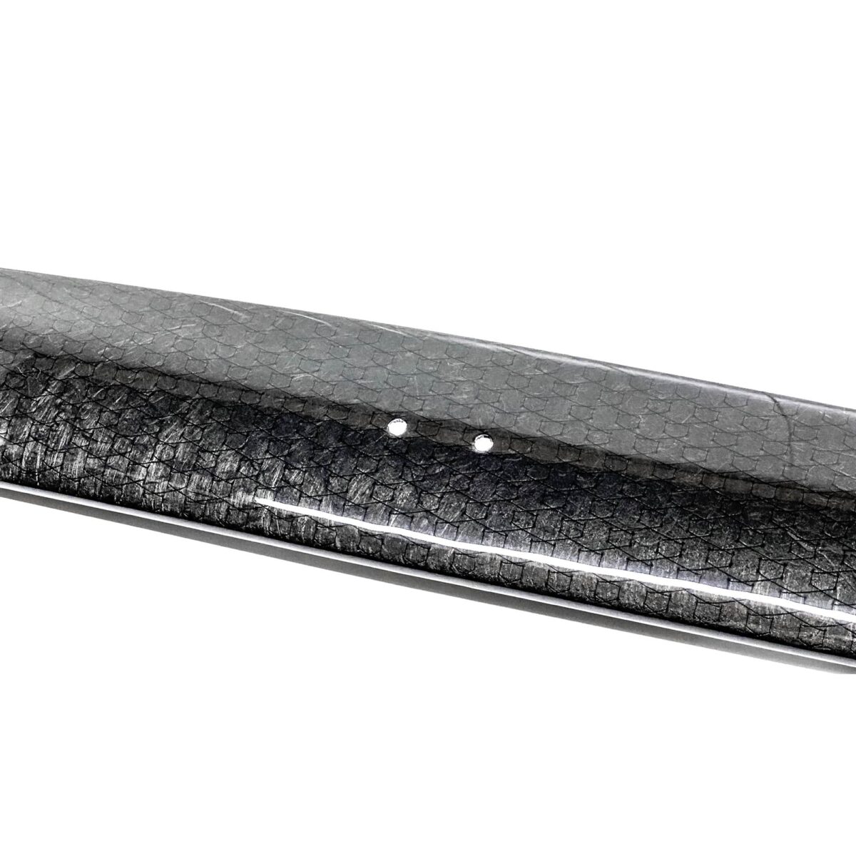 Close up shot of the carbon fiber trunk lid cover for MINI F series vehicle