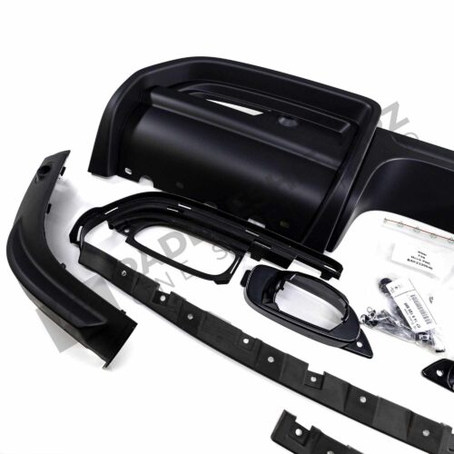 Left side of the MINI JCW rear diffuser kit - 51192339046, 51192339047