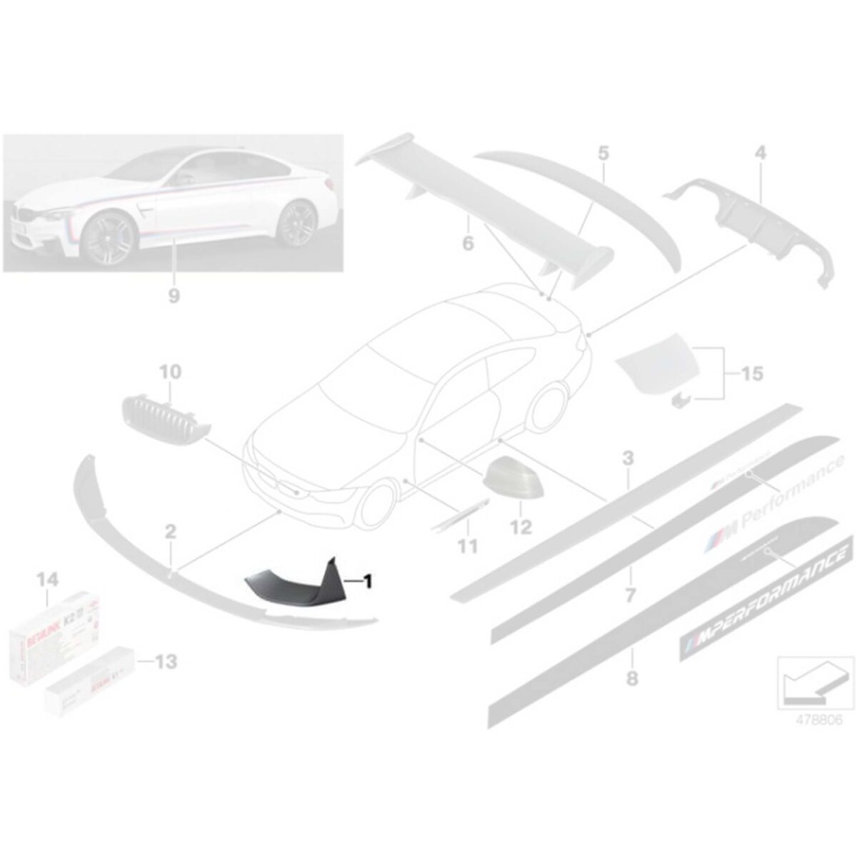 OEM BMW M Performance Carbon Front Covers - 51192350712 - Image 5