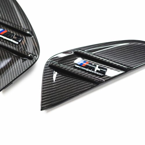 OEM BMW M Performance carbon fiber side gills - M3 G80, G81 - 51132469620-51132469621