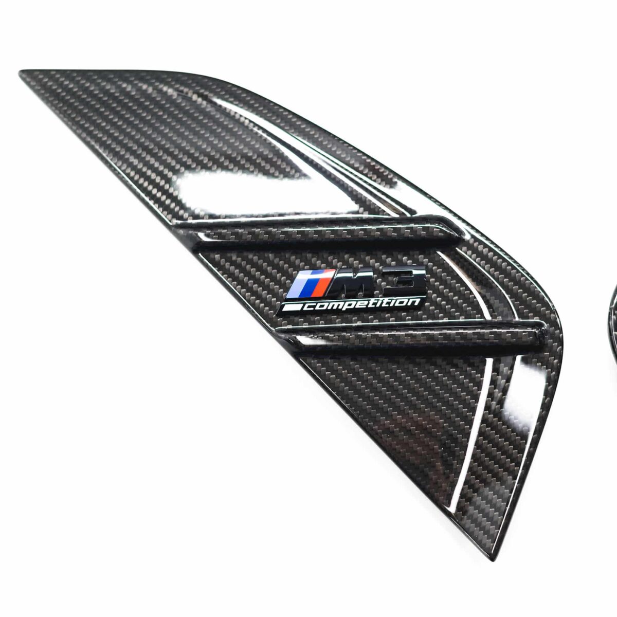 OEM BMW M Performance G80/G81 M3 carbon fiber side gills - Image 3