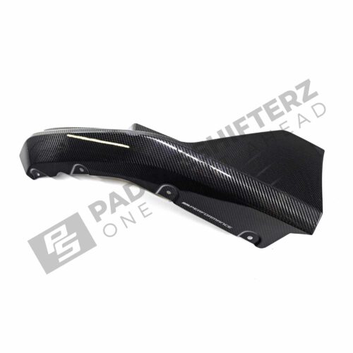 Bottom view of Rear view of OEM BMW M Performance carbon fiber Aero rear winglets 51195A1B169