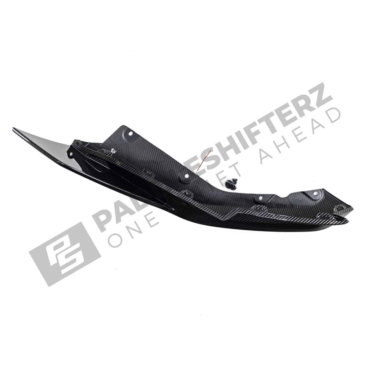 Top view of OEM BMW M Performance carbon fiber Aero rear winglets 51195A1B169