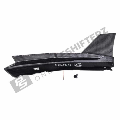 Rear view of OEM BMW M Performance carbon fiber Aero rear winglets 51195A1B169
