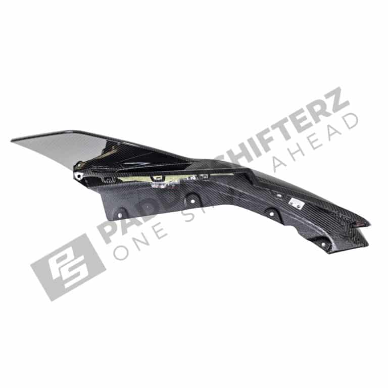 Top view of Rear view of OEM BMW M Performance carbon fiber Aero rear winglets 51195A1B169