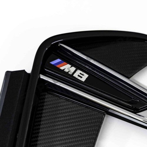 OEM BMW M Performance carbon fiber side vent trim - M8 left close