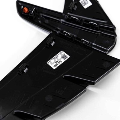 OEM BMW M performance carbon fiber side trim, left side rear view