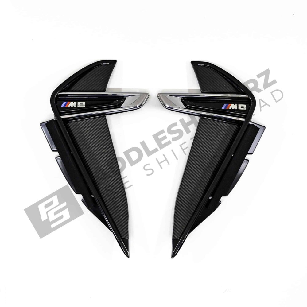OEM BMW M Performance carbon fiber side vent trim - M8 both sides