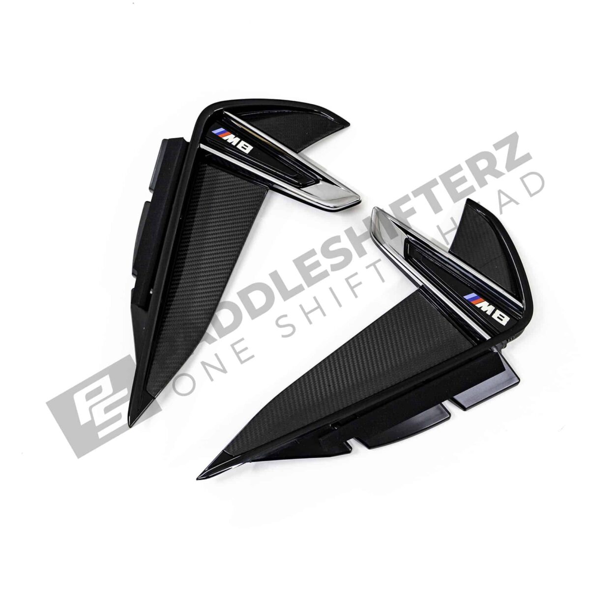 OEM BMW M Performance carbon fiber side vent trim - M8 side view