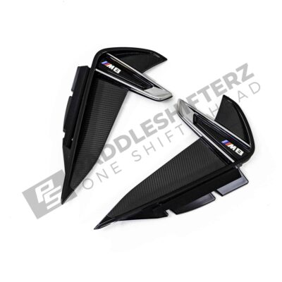 OEM BMW M Performance carbon fiber side vent trim - M8 side view