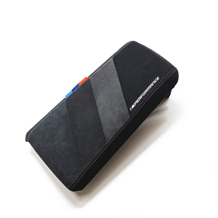 Original BMW M Performance Armrest Alcantara 51165A5D595 from top