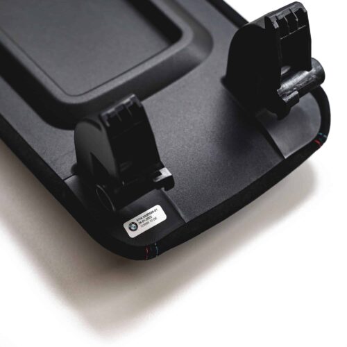 Original BMW M Performance Armrest Alcantara 51165A5D595 bottom close up shot