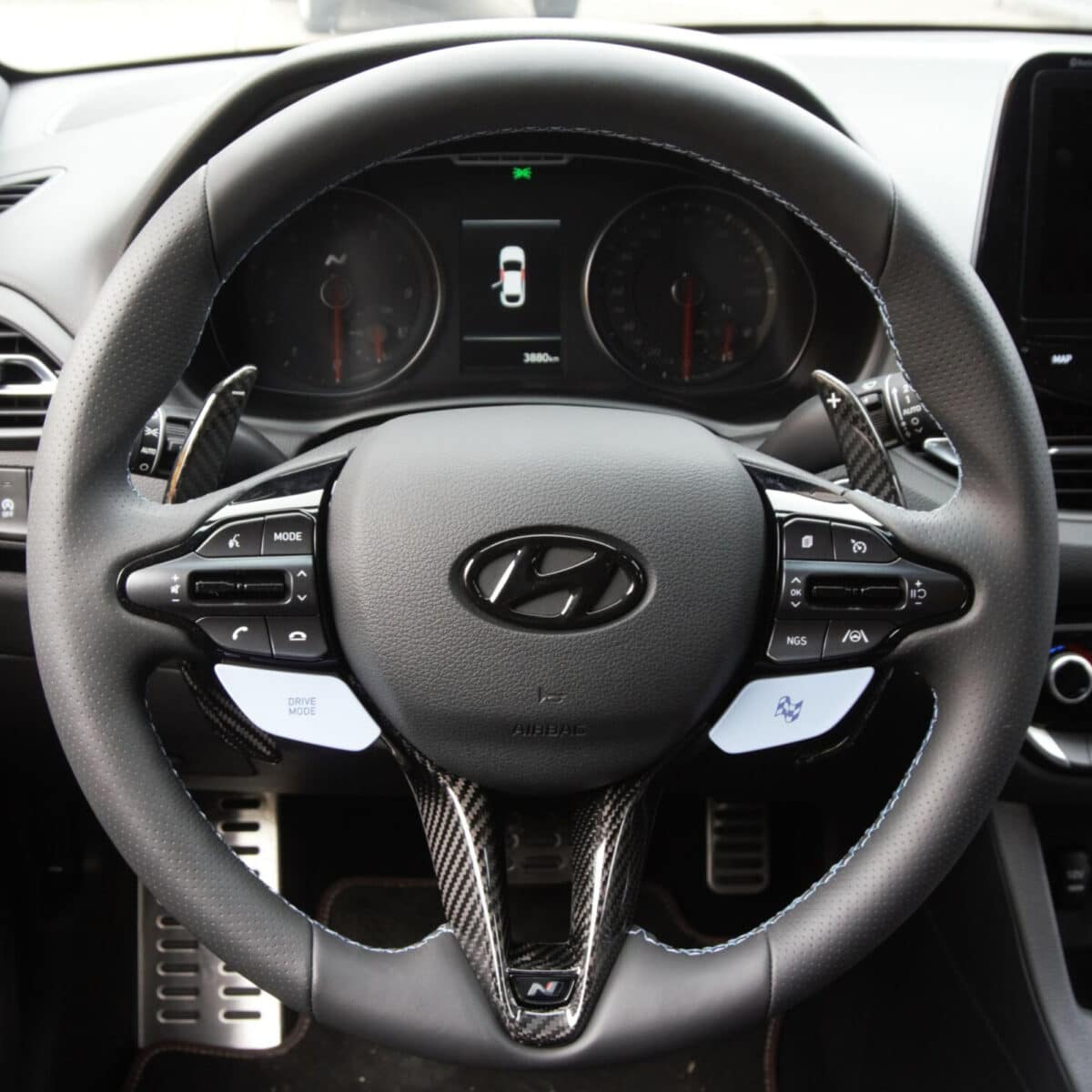 Schaltwippen aus Kohlefaser - Hyundai i30N, i20N