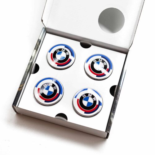 BMW 50 year m anniversary Wheel Center Cap Set - 50 Year M - 112mm 36125A57484