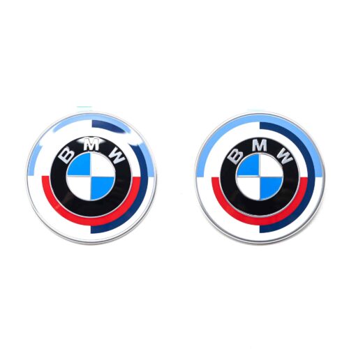 OEM BMW 50 Year M hood and trunk emblems - F87 M2