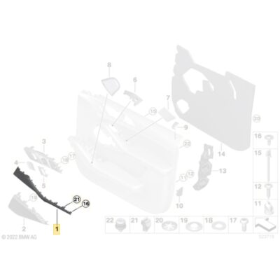 PaddleShifterz OEM BMW Carbon fiber door trims 51418089127, 51418089128 - X5 G05