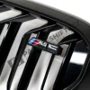 OEM BMW M Performance F90 M5 LCI shadowline grille 51138080591 logo close up