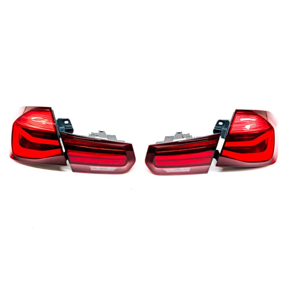 OEM BMW F30, F80 Shadow Line LCI rear lights set - EU spec