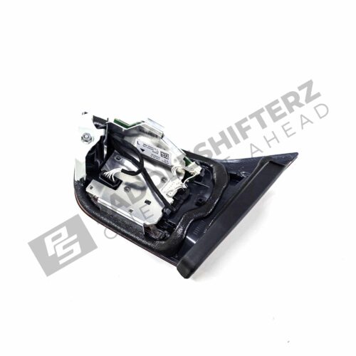 Back view of OEM BMW F3X-F8X Shadow Line LCI rear side trunk lid left light 63219491587