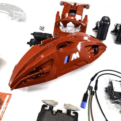 OEM BMW M Performance big brake kit in red with M logo for BMW G series